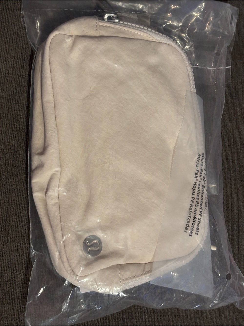 lululemon athletica white belt bag